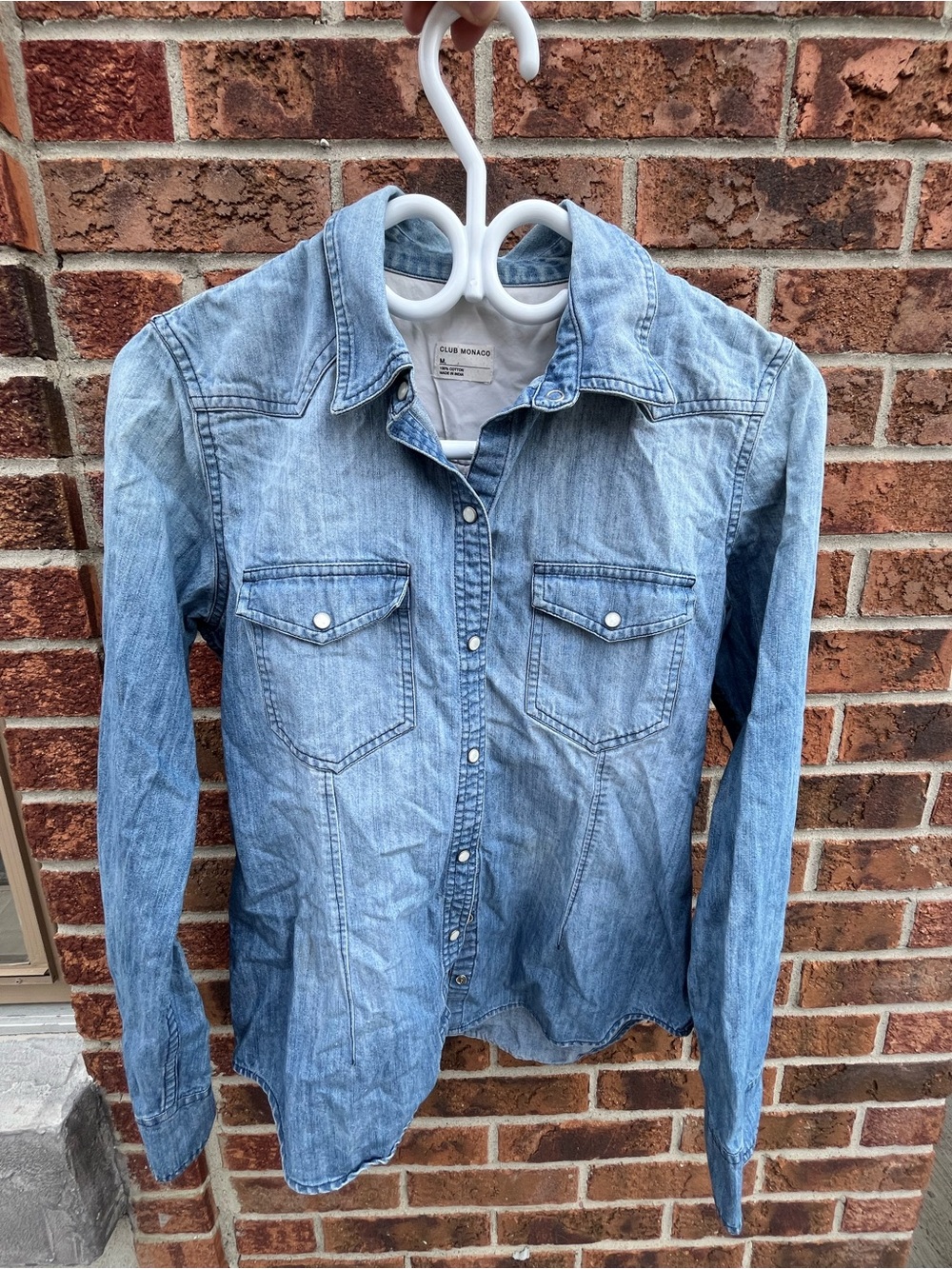 Club Monaco Pale Blue Denim Shirt